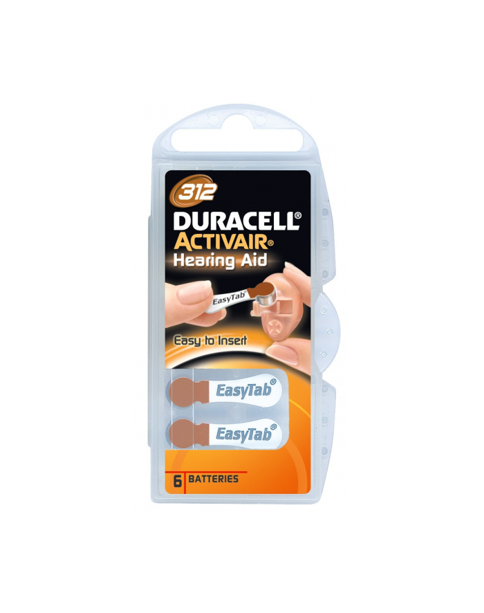 Duracell Zinc Air Hearing Aid 312 1.4V do aparatów słuchowych główny