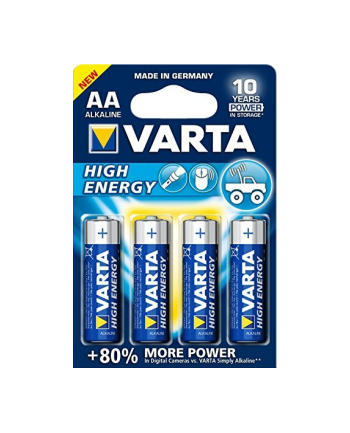 Varta High Energy LR6-AA, alkaliczna, 1.5V, sztuk 4 (4906-101-404)