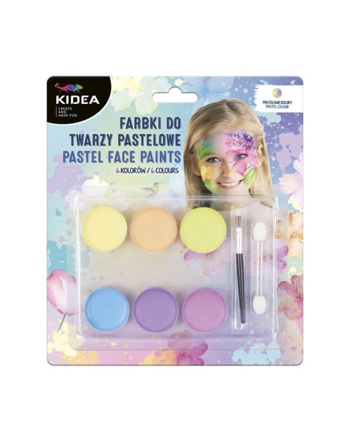 derform Farby pastelowe do twarzy 6 kolorów Kidea główny