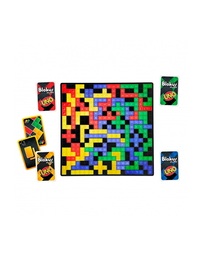 Blokus Shuffle z kartami UNO gra GXV91 p5 MATTEL główny