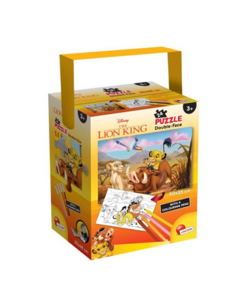 lisciani giochi Puzzle dwustronne w tubie 24el. 50x35cm Król Lew. 86146 LISCIANI