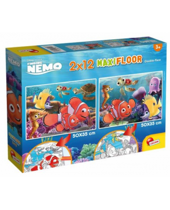 lisciani giochi Puzzle dwustronne Supermaxi 2x12el. 50x35cm Nemo. 86573 LISCIANI