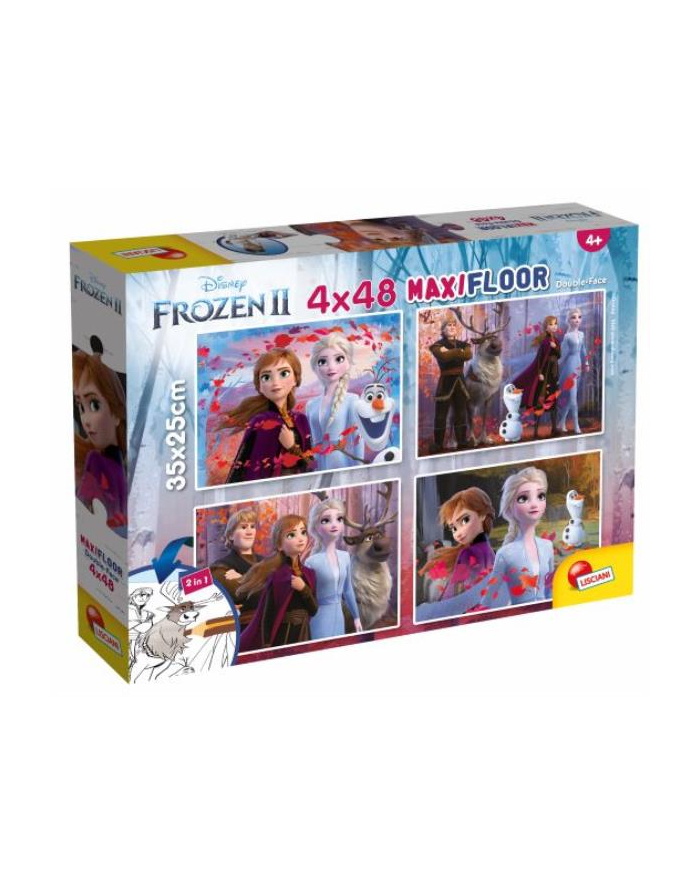 lisciani giochi Puzzle dwustronne Supermaxi 4x48el. 35x25cm Kraina Lodu. 86603 LISCIANI główny