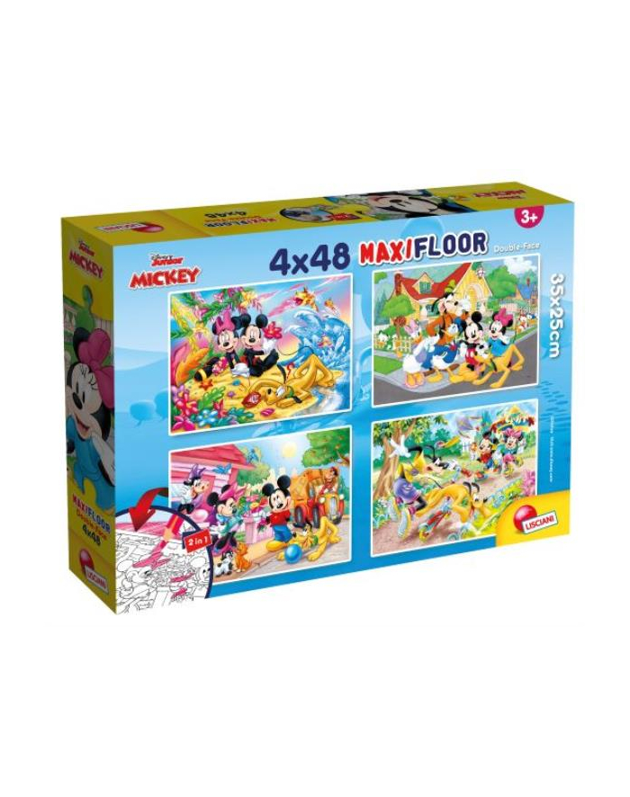 lisciani giochi Puzzle dwustronne Supermaxi 4x48el. 35x25cm Myszka Miki. 86610 LISCIANI główny