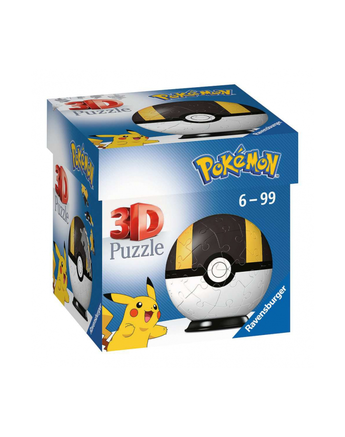 Puzzle kuliste 3D Pokemon. Kula czarno-żółta 112661 RAVENSBURGER główny