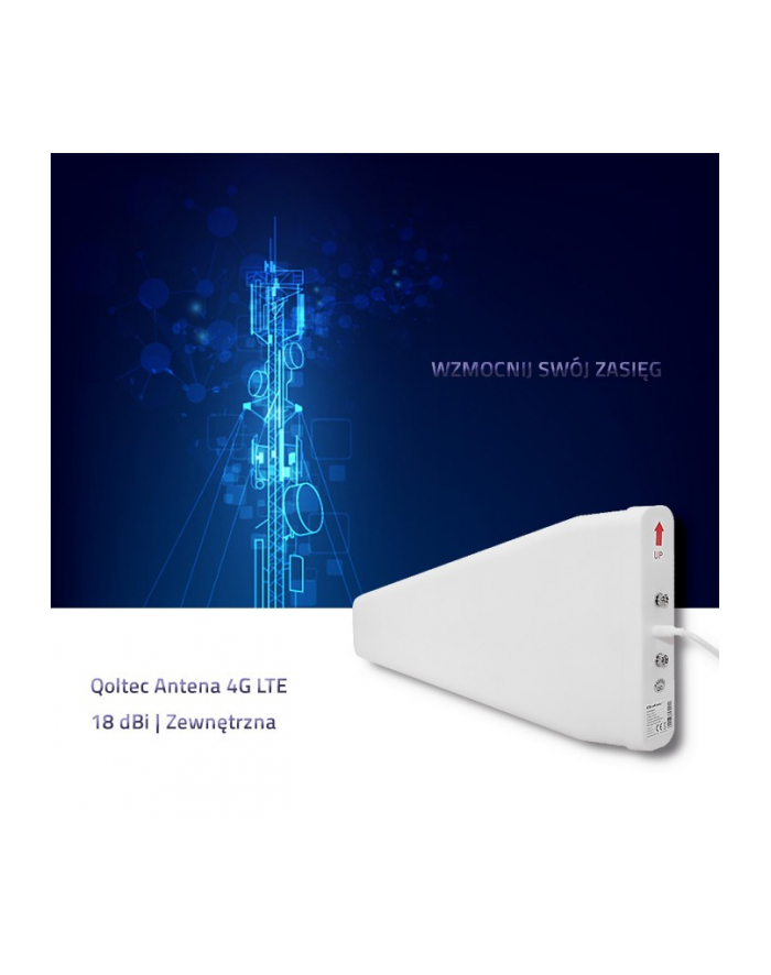 qoltec Antena 4G LTE | 18dBi | zewnętrzna główny