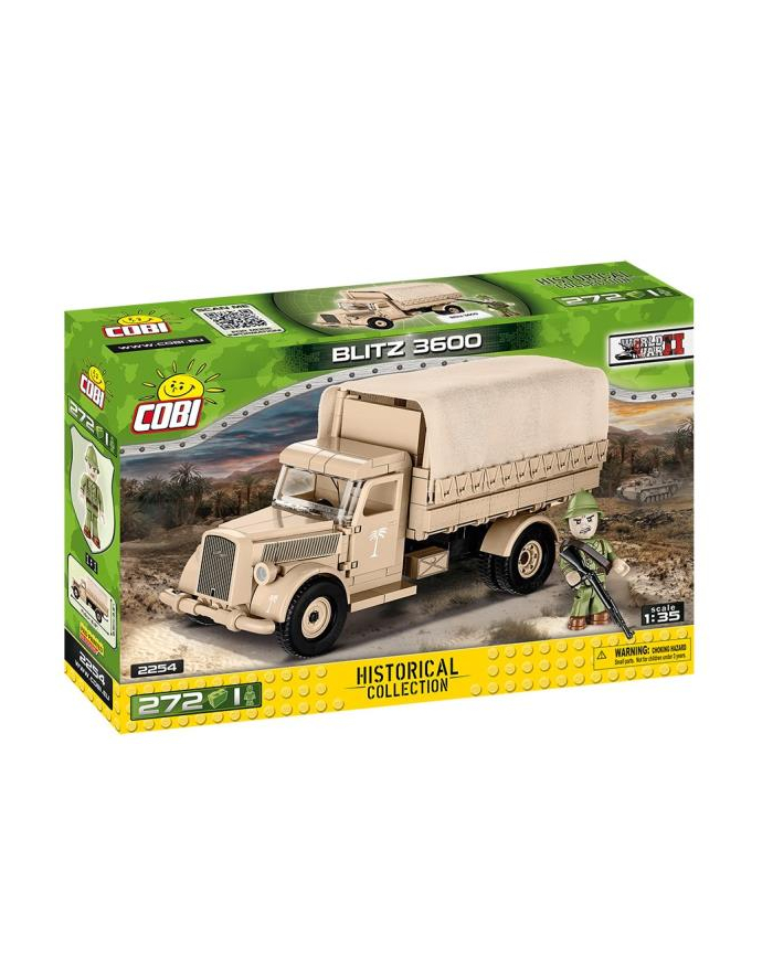 COBI 2254 Historical Collection WWII Ciężarówka OPEL BLITZ 3600 DAK 272 klocki p6 główny