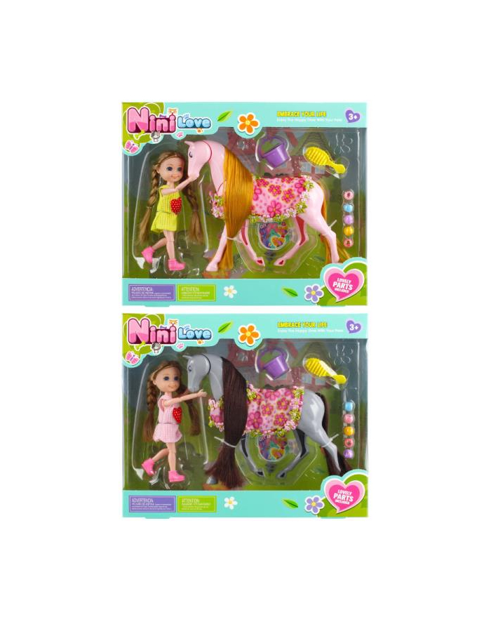 euro-trade Lalka 15cm+Konik+akcesoria MC główny