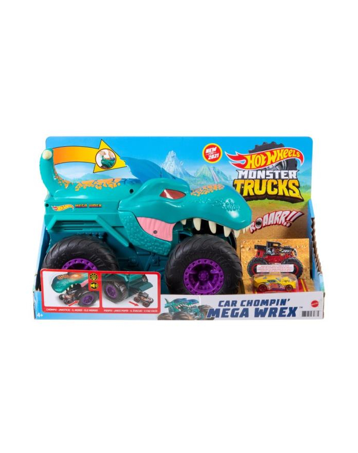Hot Wheels Monster Truck Pożeracz aut Mega Wrex GYL13 MATTEL główny