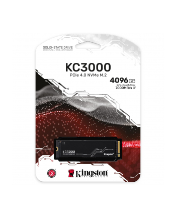 kingston Dysk SSD KC3000 4096GB PCIe 4.0 NVMe M.2