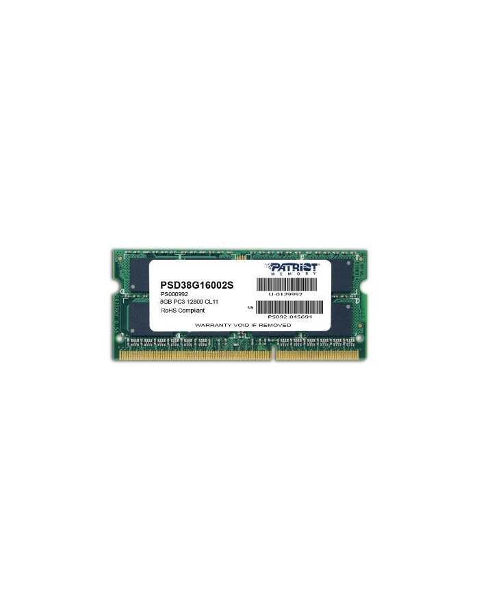 patriot Pamięć Ultrabook DDR3 SODIMM 8GB 1600GHz główny