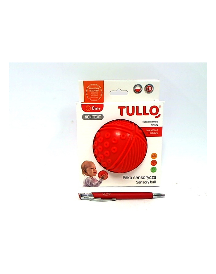 tullo Piłka sensoryczna 4 faktury czerwony 469 74699 główny
