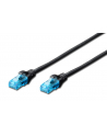 DIGITUS CAT 5e U-UTP patch cable PVC AWG 26/7 length 15m color Kolor: CZARNY - nr 1