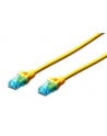 DIGITUS CAT 5e U-UTP patch cable PVC AWG 26/7 length 15m color yellow - nr 1
