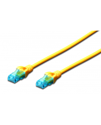 DIGITUS CAT 5e U-UTP patch cable PVC AWG 26/7 length 15m color yellow