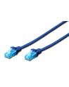 DIGITUS CAT 5e U-UTP patch cable PVC AWG 26/7 length 20m color blue - nr 1