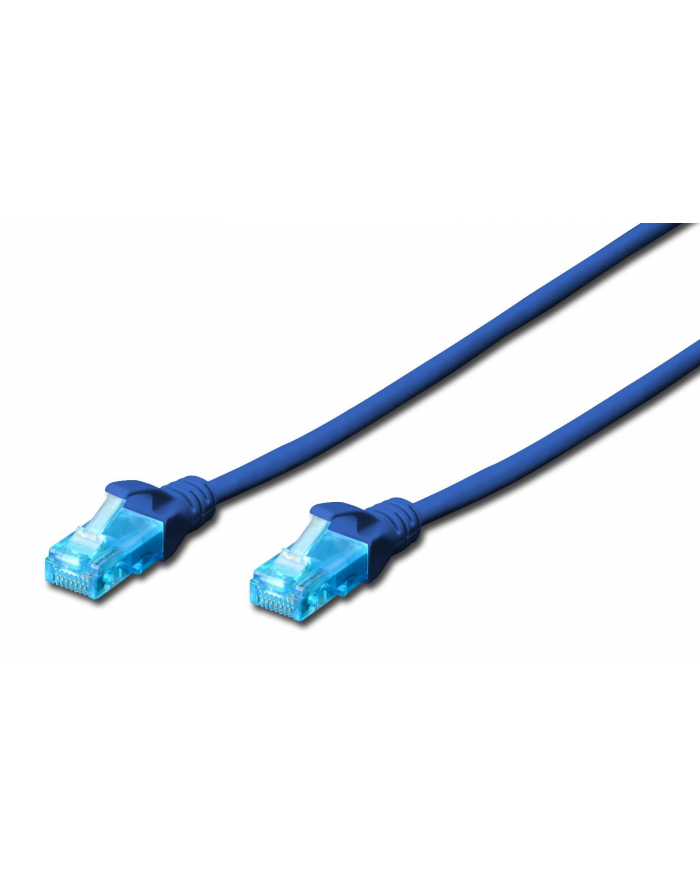 DIGITUS CAT 5e U-UTP patch cable PVC AWG 26/7 length 20m color blue główny