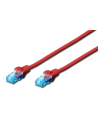 DIGITUS CAT 5e U-UTP patch cable PVC AWG 26/7 length 20m color red - nr 1