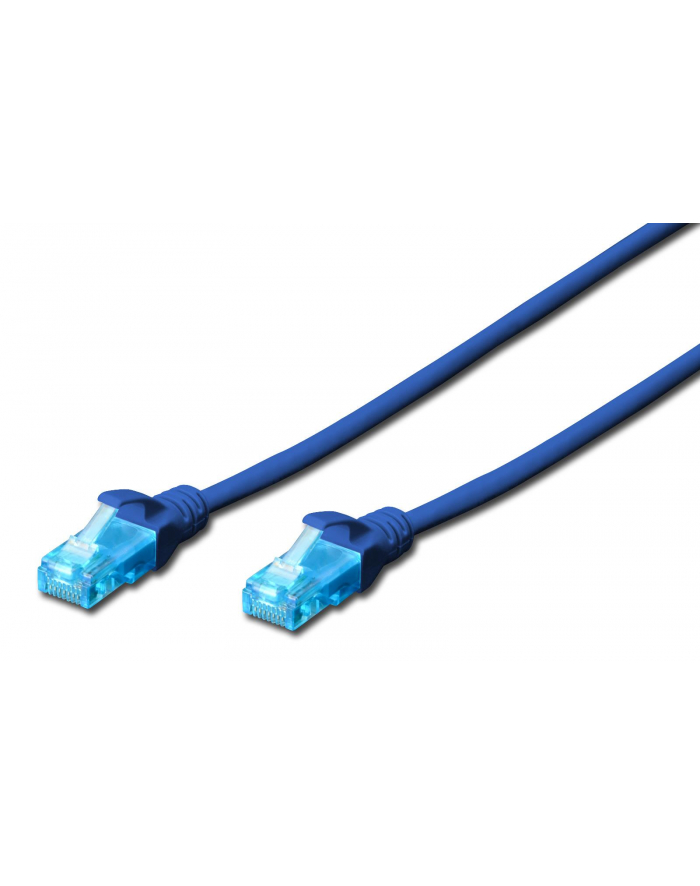 DIGITUS CAT 5e U-UTP patch cable PVC AWG 26/7 length 25m color blue główny