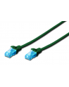 DIGITUS CAT 5e U-UTP patch cable PVC AWG 26/7 length 25m color green - nr 1