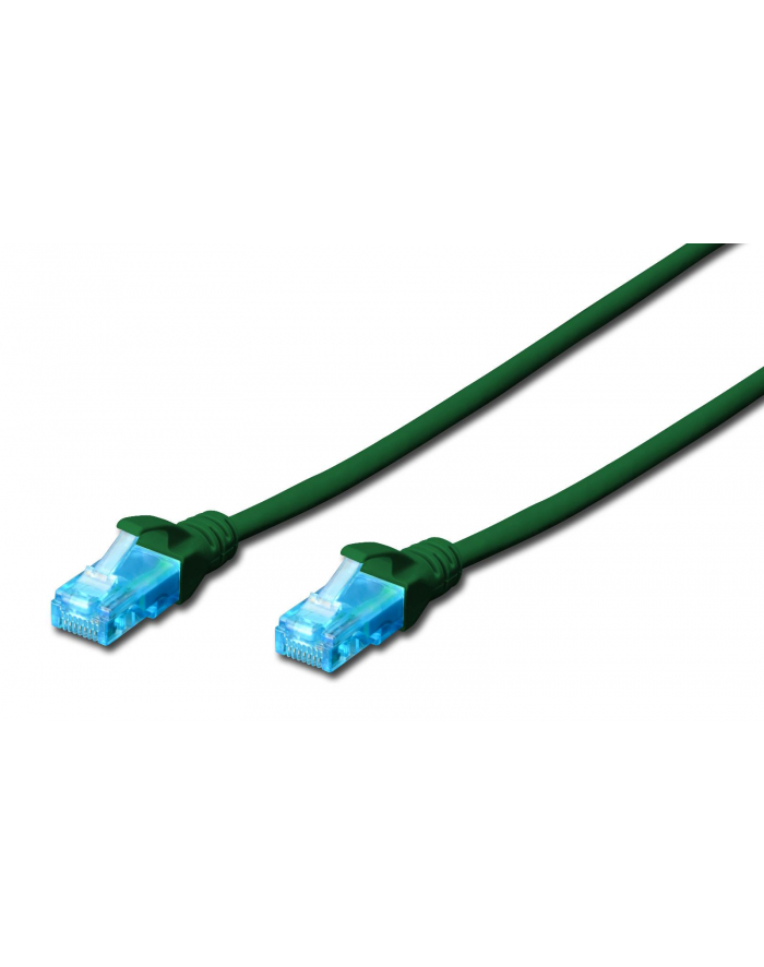 DIGITUS CAT 5e U-UTP patch cable PVC AWG 26/7 length 25m color green główny
