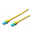 DIGITUS CAT 5e U-UTP patch cable PVC AWG 26/7 length 25m color yellow - nr 1