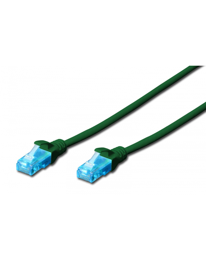 DIGITUS CAT 5e U-UTP patch cable PVC AWG 26/7 length 30m color green główny