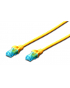 DIGITUS CAT 5e U-UTP patch cable PVC AWG 26/7 length 30m color yellow - nr 1