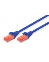 DIGITUS CAT 6 UTP patch cable PVC AWG 26/7 length 7m Color blue - nr 1