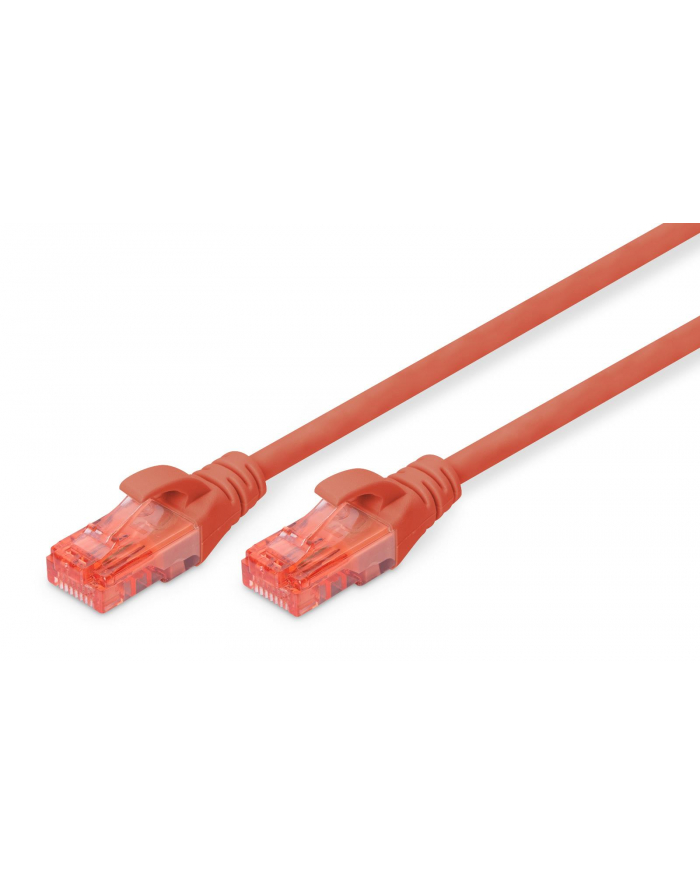 DIGITUS CAT 6 UTP patch cable PVC AWG 26/7 length 7m Color red główny