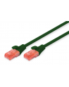 DIGITUS CAT 6 UTP patch cable PVC AWG 26/7 length 10m Color green - nr 1