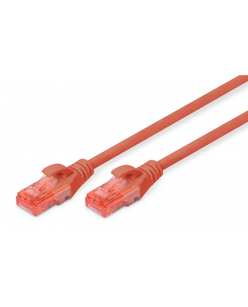 DIGITUS CAT 6 UTP patch cable PVC AWG 26/7 length 10m Color red