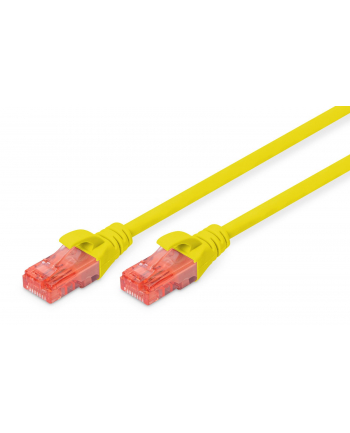 DIGITUS CAT 6 UTP patch cable PVC AWG 26/7 length 10m Color yellow