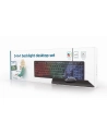 GEMBIRD 3-in-1 backlight desktop set Kolor: CZARNY US layout - nr 1