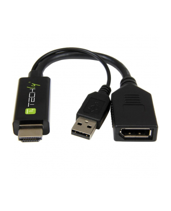 TECHLY HDMI to Displayport Converter Adapter with USB 4K 60Hz