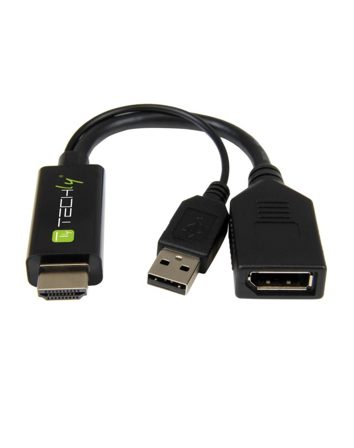TECHLY HDMI to Displayport Converter Adapter with USB 4K 60Hz główny