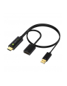TECHLY HDMI to Displayport Converter Adapter with USB 4K 60Hz - nr 2