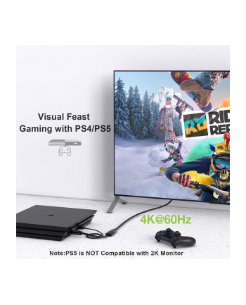 TECHLY HDMI to Displayport Converter Adapter with USB 4K 60Hz