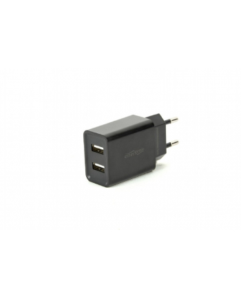 GEMBIRD EG-U2C2A-03-BK 2-port universal USB charger 2.1 A Kolor: CZARNY