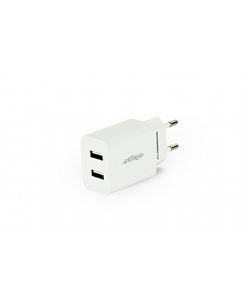 GEMBIRD EG-U2C2A-03-W 2-port universal USB charger 2.1 A Kolor: BIAŁY