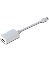 DIGITUS DisplayPort adapter cable mini DP - HDMI type A M/F 0.15m DP 1.1a CE wh - nr 11