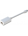 DIGITUS DisplayPort adapter cable mini DP - HDMI type A M/F 0.15m DP 1.1a CE wh - nr 16