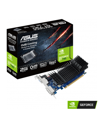 ASUS GT730-SL-2GD5-BRK ASUS GeForce GT 730, 2GB GDDR5 (64 Bit), HDMI, DVI