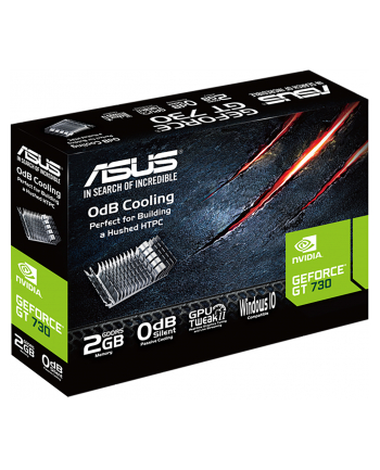 ASUS GT730-SL-2GD5-BRK ASUS GeForce GT 730, 2GB GDDR5 (64 Bit), HDMI, DVI