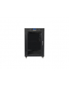 LANBERG free standing rack 19inch cabinet 15U 600x600 glass door LCD flat pack Kolor: CZARNY - nr 25