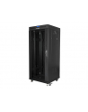 LANBERG free standing rack 19inch cabinet 27U 600x600 glass door LCD flat pack Kolor: CZARNY - nr 22