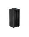 LANBERG free standing rack 19inch cabinet 27U 600x600 glass door LCD flat pack Kolor: CZARNY - nr 24