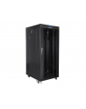 LANBERG free standing rack 19inch cabinet 27U 600x800 glass door LCD flat pack Kolor: CZARNY - nr 7