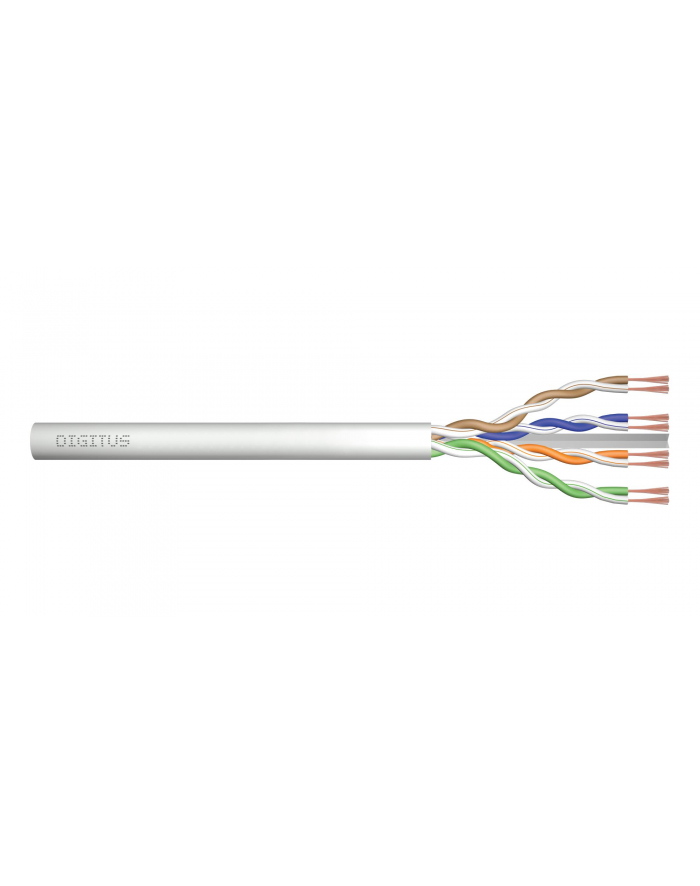 DIGITUS CAT 6 U-UTP patch cable raw length 305m paper box AWG 26/7 LSZH simplex color grey główny