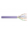 DIGITUS Installation cable cat.6 U/UTP Dca solid wire AWG 23/1 LSOH 500m violet reel - nr 3